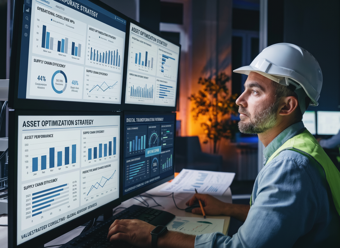 VSC consultant analyzing operational dashboards